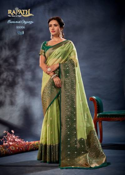 Orum Organza By Rajpath Designer Banarasi Organza Silk Saree Collection
